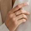 0.51 Karat Pırlantalı Rose Altın Yüzük