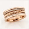 0.51 Karat Pırlantalı Rose Altın Yüzük