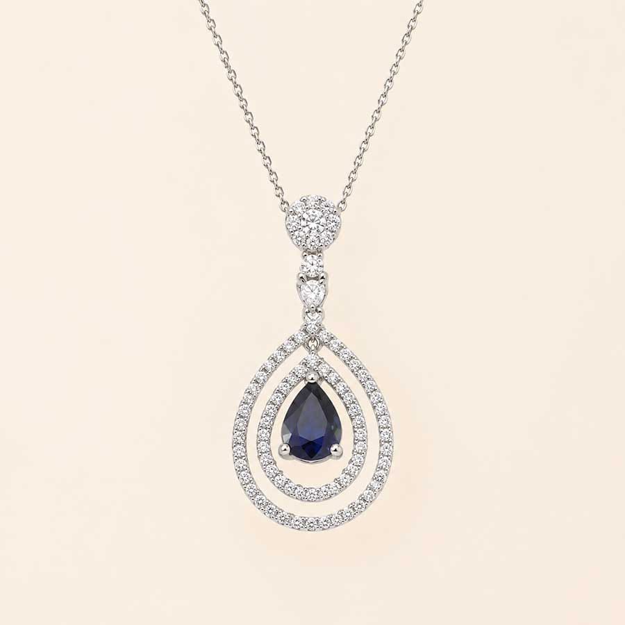 Seraphina 1,57 Karat Safir ve 0,79 Karat Pırlanta Kolye Seraphina 1,57 Karat Safir ve 0,79 Karat Pırlanta Kolye