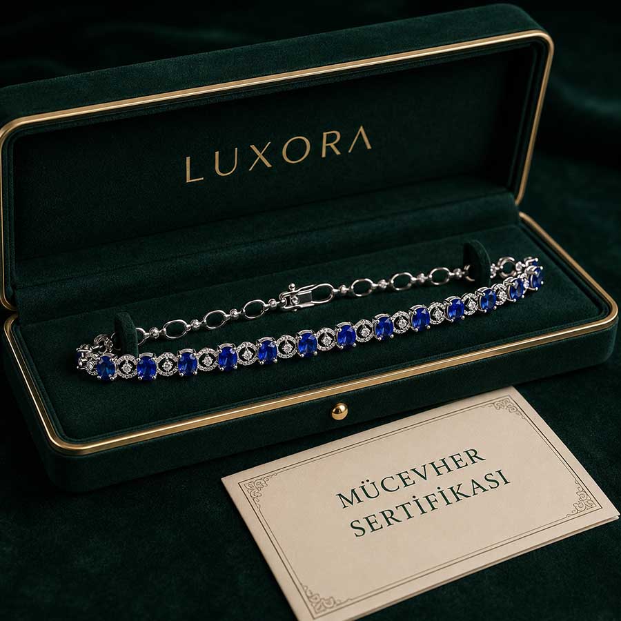 8,82 karat safir pırlanta bileklik 8,82 karat safir pırlanta bileklik