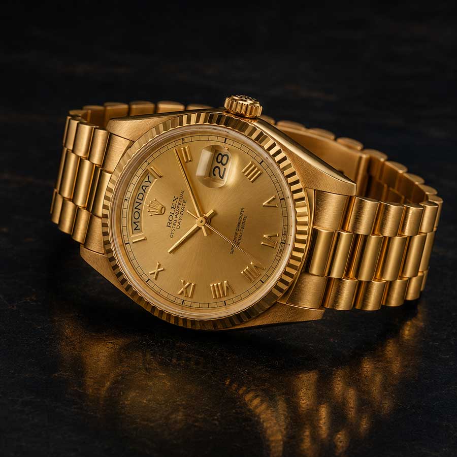 Rolex Day-Date 36 President 18238 Sarı Altın Saat