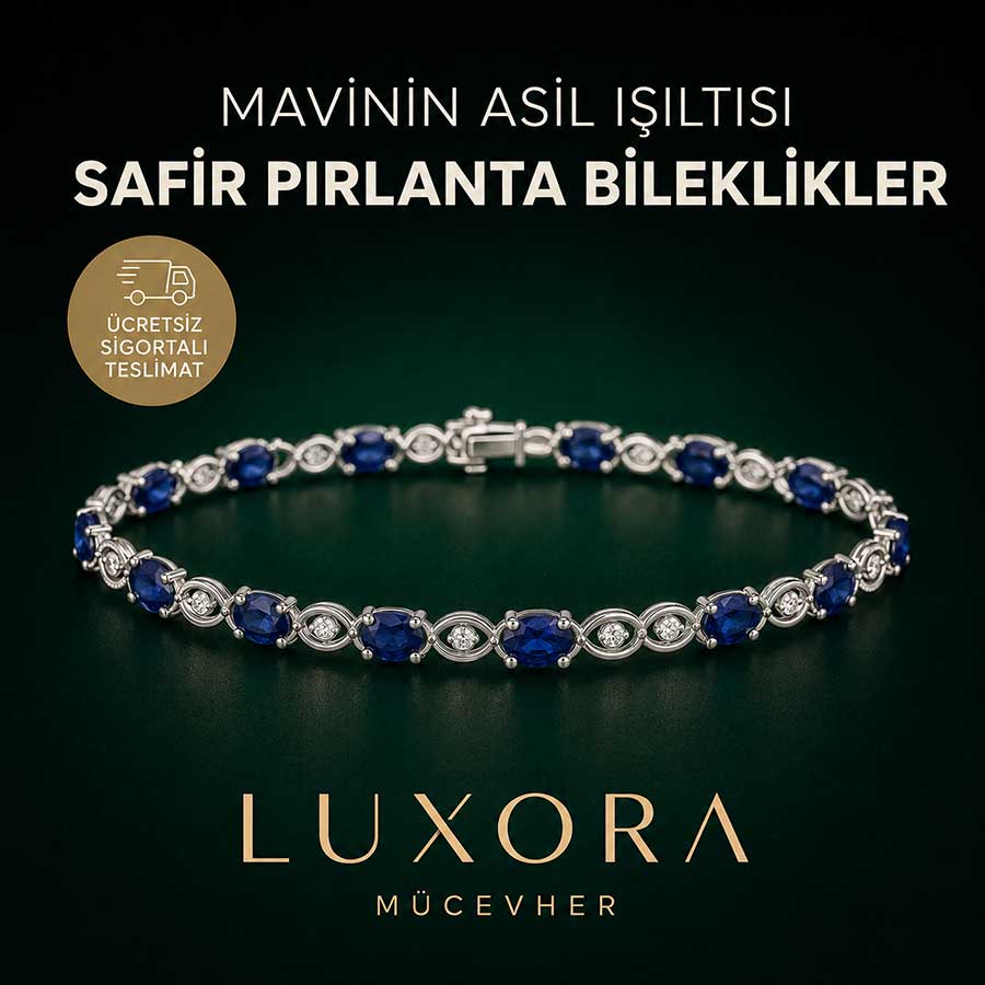8,82 karat safir pırlanta bileklik 8,82 karat safir pırlanta bileklik