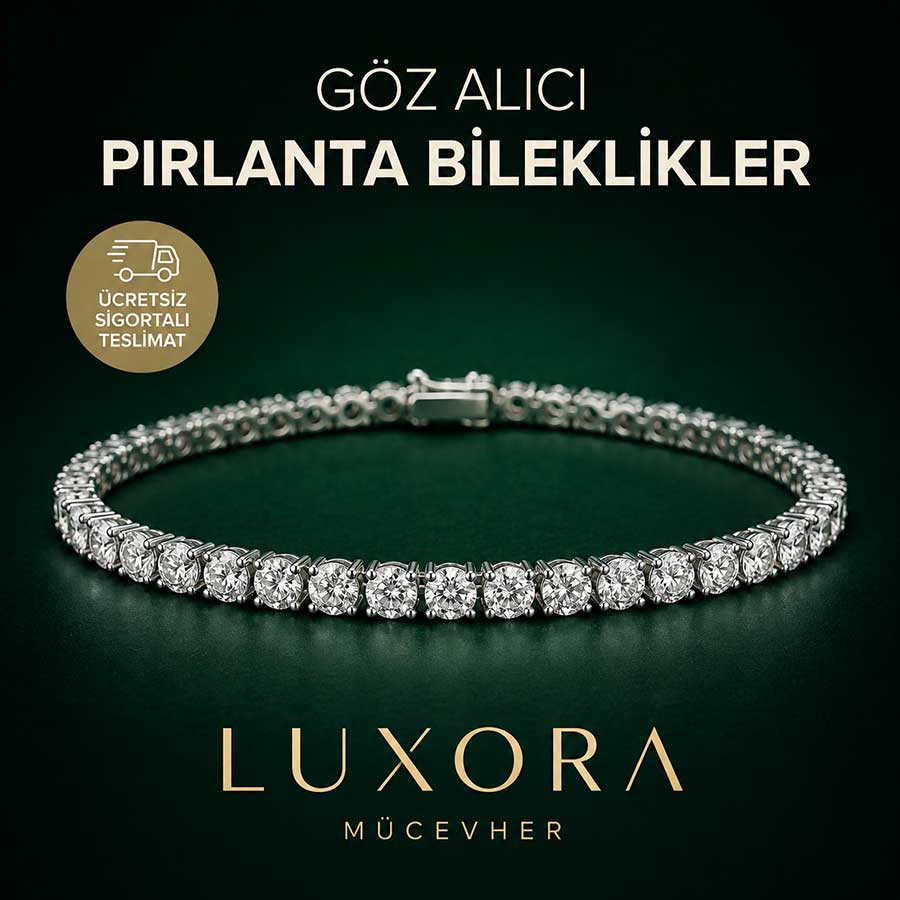 9,50 karat pırlanta su yolu bileklik
